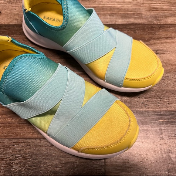 KAKADU Turquoise Yellow Light Sneakers 33 2 - Picture 2 of 5